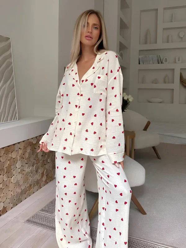 Pyjama voor dames – Regina | De Esthetische Hart Pyjamaset