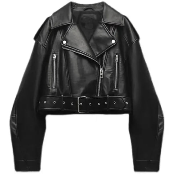 Sharon | Stijlvolle leren jas - Fashion Lab