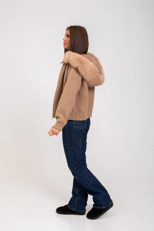 Jas voor dames – Sienna | Bontjas Bruin