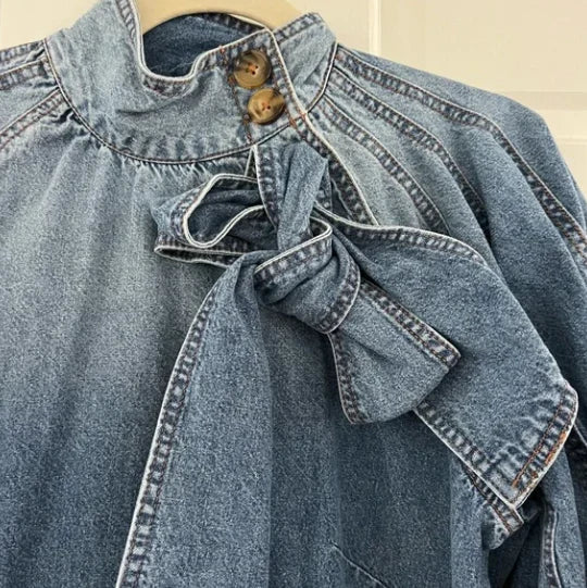 Blouse voor dames โ Tariane | Luchtige Vrouwelijke Veelzijdige Spijkerblouse