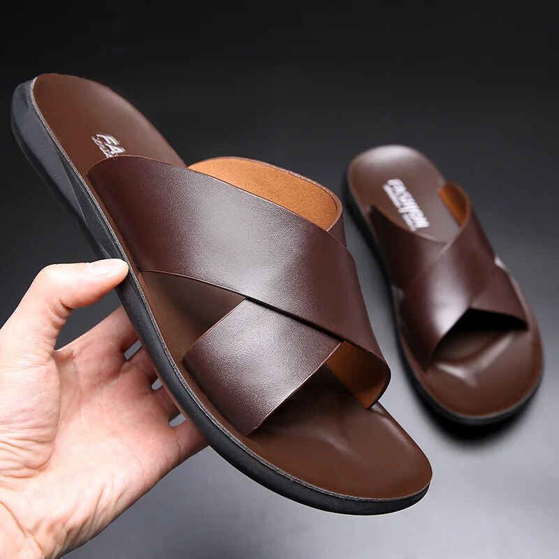 Sandalen voor dames – Tyra | Comfortabele Antislip Leren Sandalen