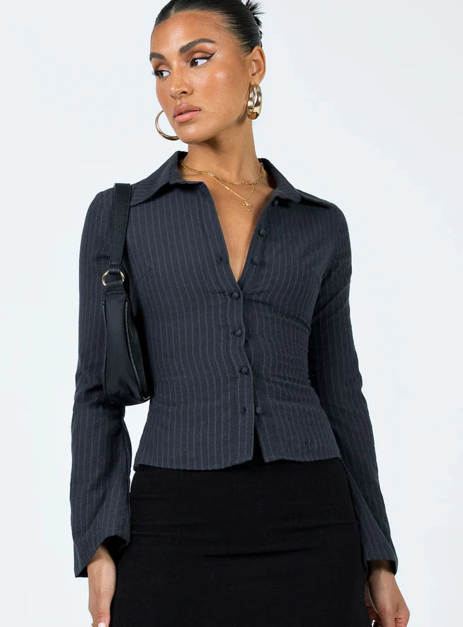 Vicky | Gestreepte blouse - Fashion Lab