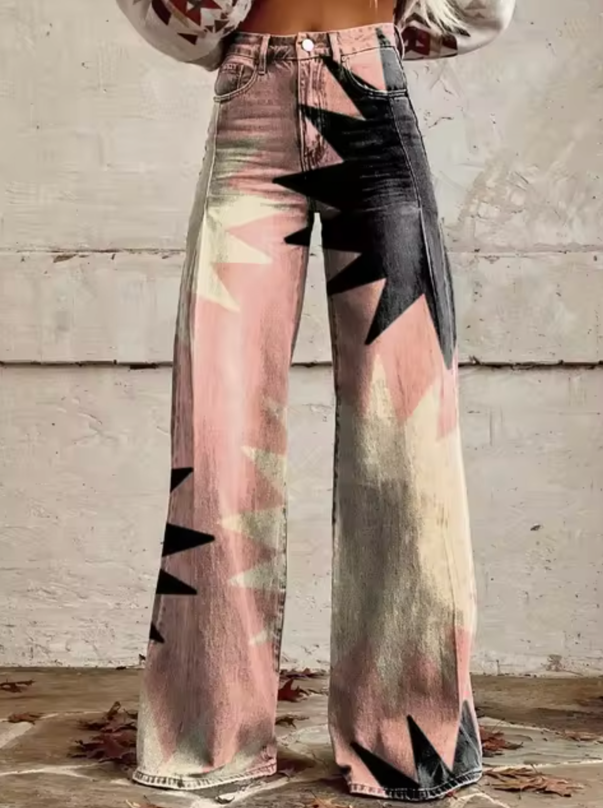 Broek voor dames β Vina | Stijlvolle Hoge Taille Broek met Unieke Prints
