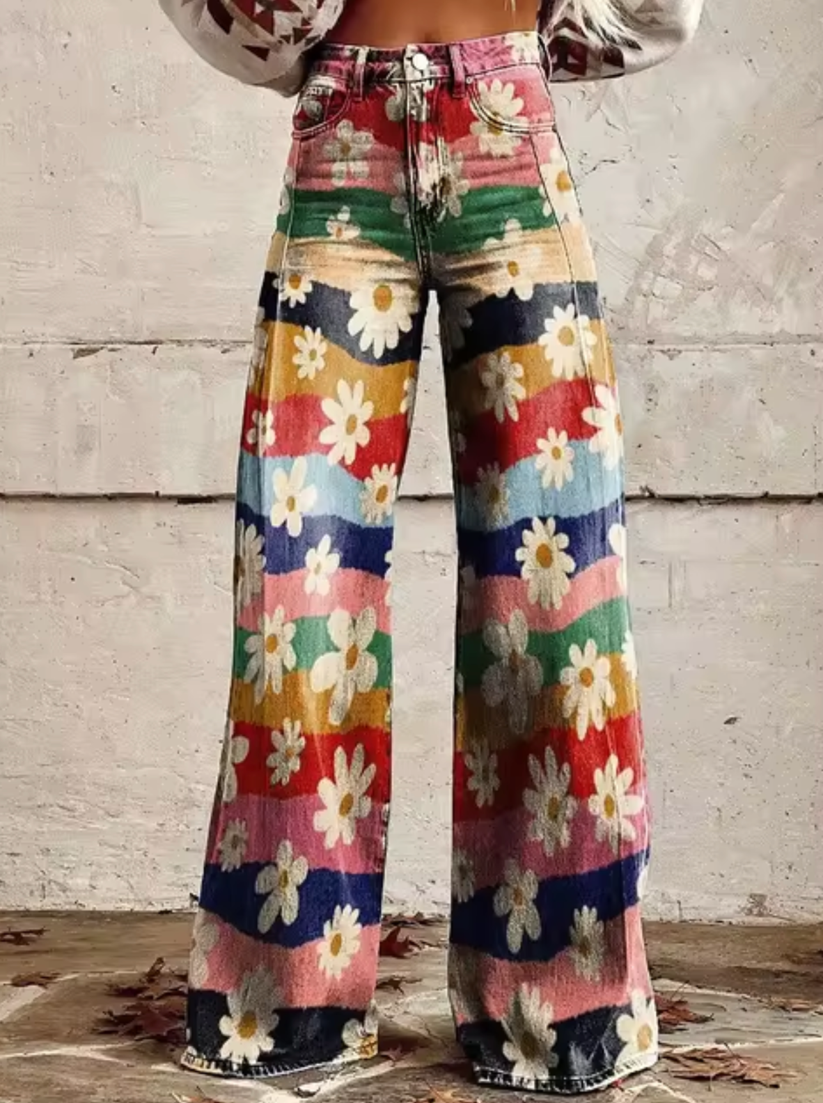 Broek voor dames β Vina | Stijlvolle Hoge Taille Broek met Unieke Prints