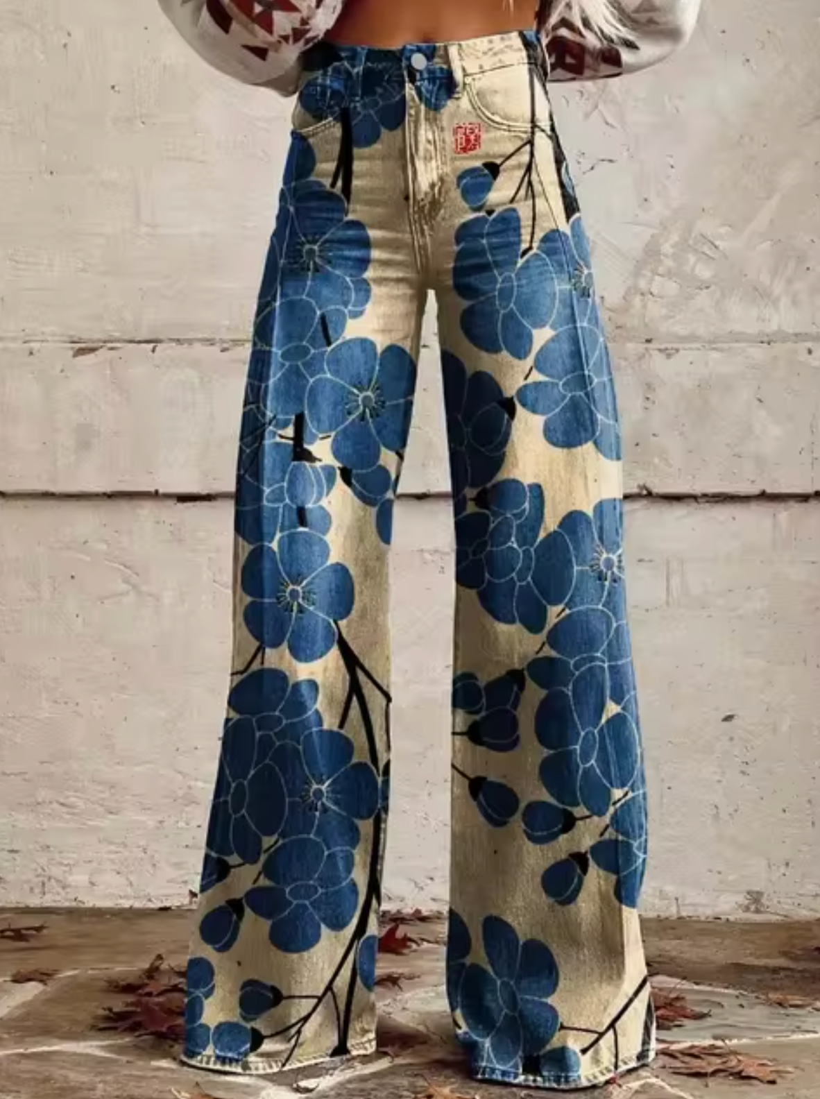 Broek voor dames β Vina | Stijlvolle Hoge Taille Broek met Unieke Prints