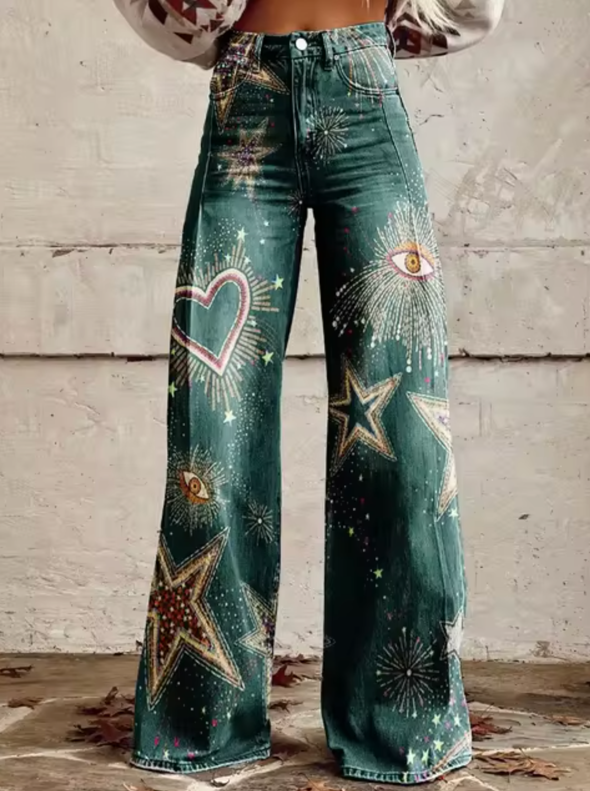 Broek voor dames β Vina | Stijlvolle Hoge Taille Broek met Unieke Prints