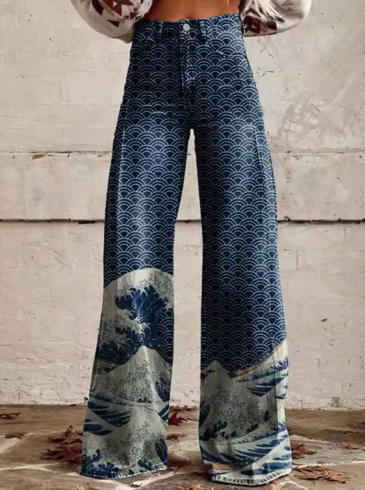 Broek voor dames β Vina | Stijlvolle Hoge Taille Broek met Unieke Prints