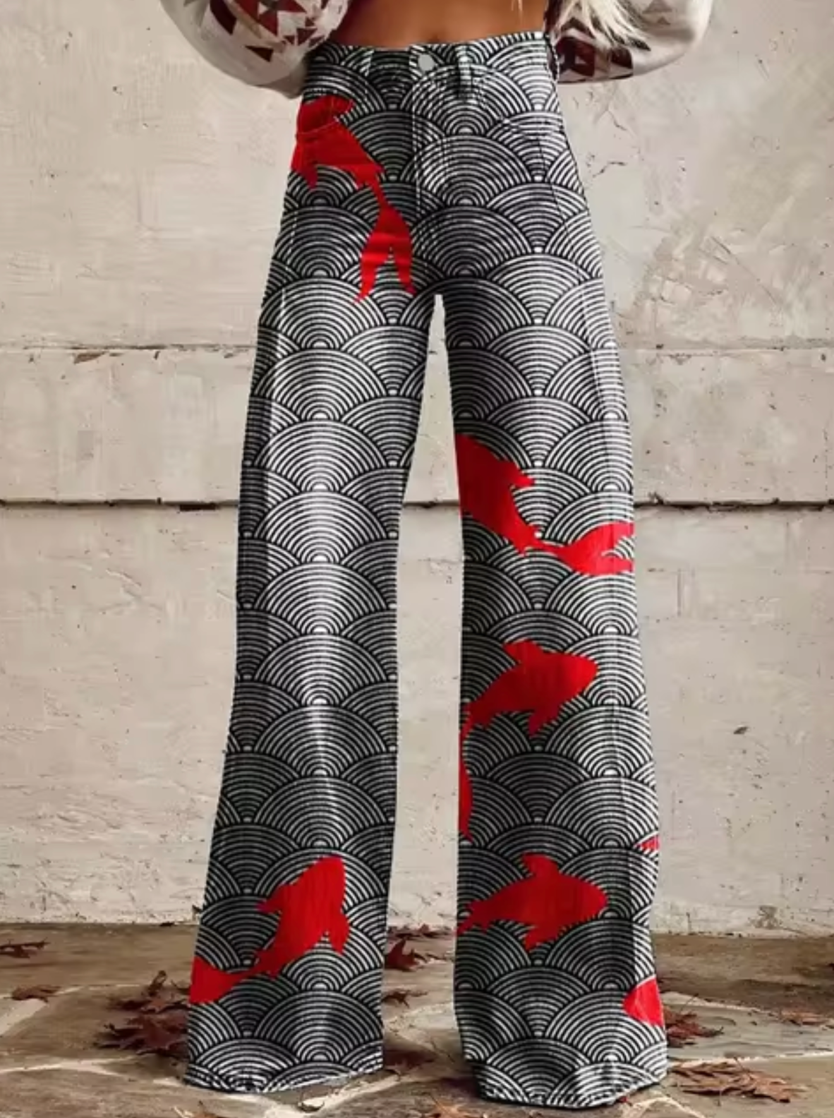 Broek voor dames β Vina | Stijlvolle Hoge Taille Broek met Unieke Prints
