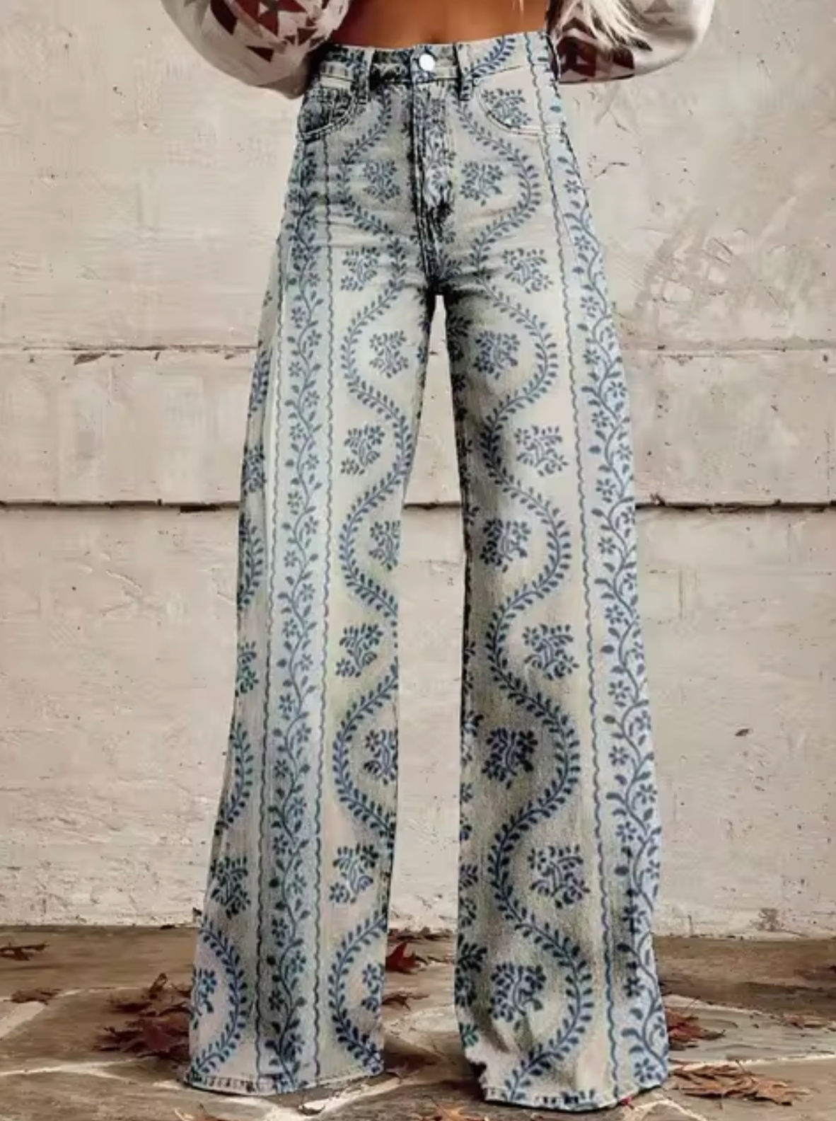 Broek voor dames β Vina | Stijlvolle Hoge Taille Broek met Unieke Prints