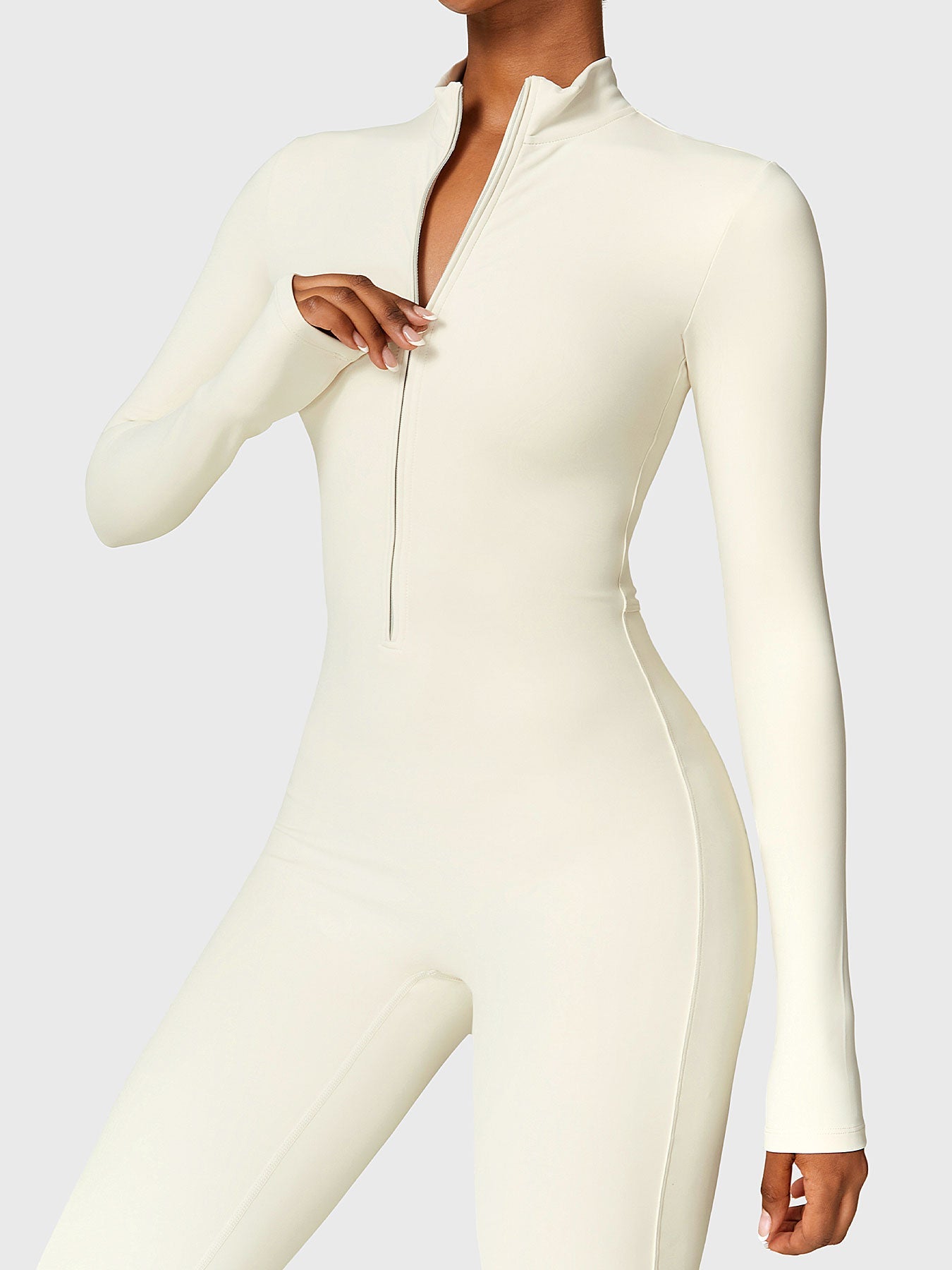 Belle | Fleece Long Sleeve Jumpsuit