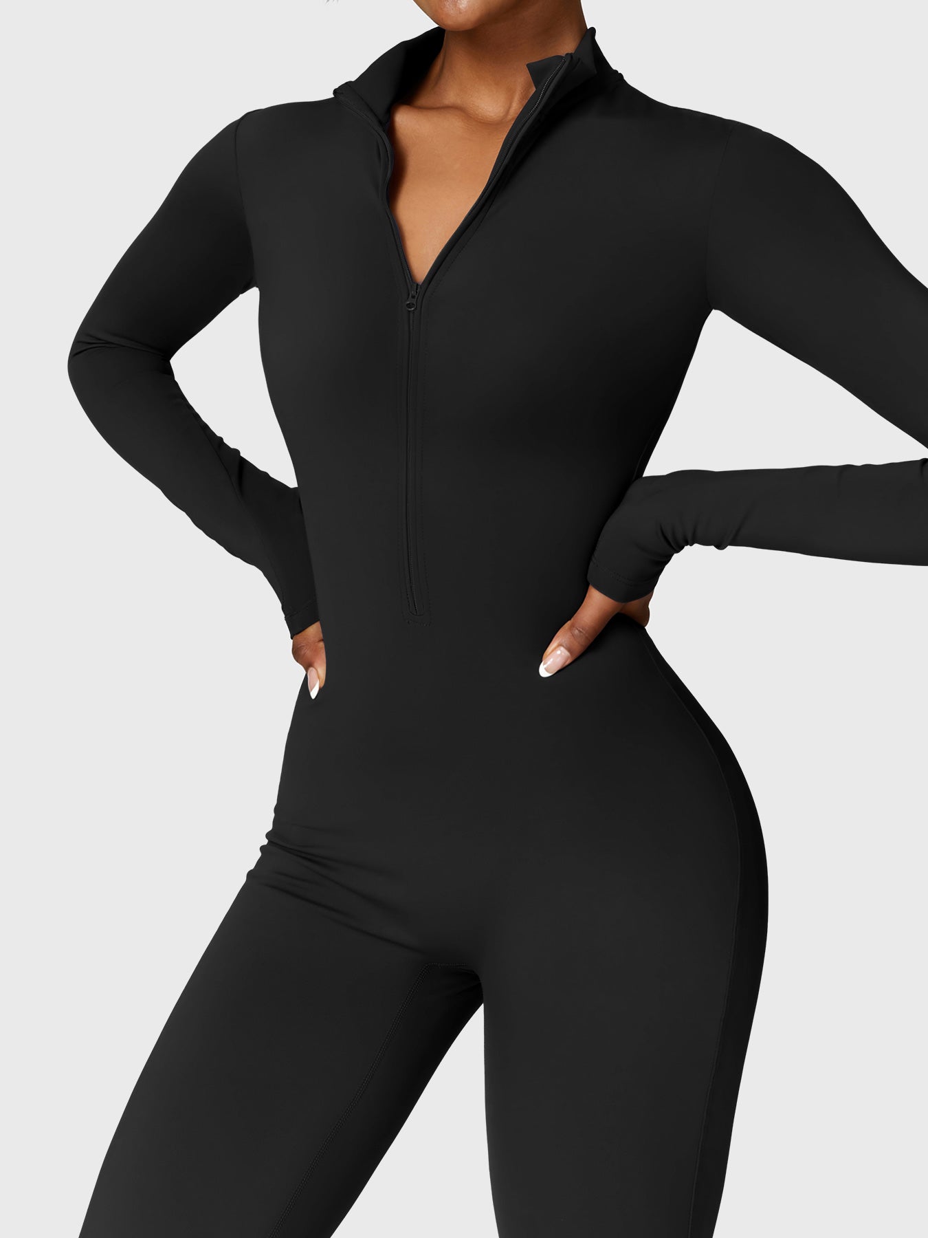 Belle | Fleece Long Sleeve Jumpsuit