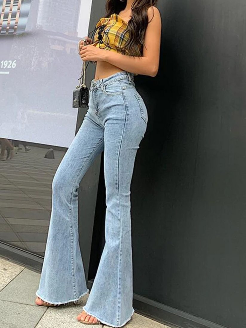 broek voor dames – Zara | Slim Fit Broek Met Hoge Taille Voor Vrouwen