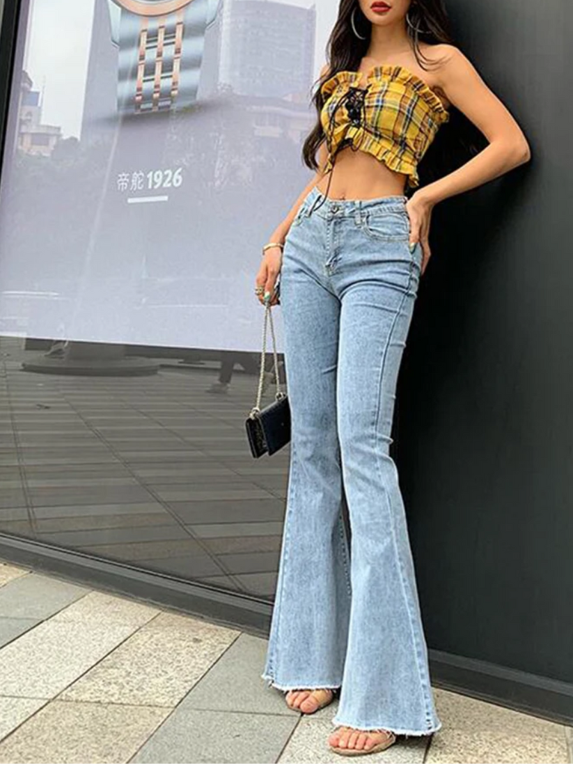 broek voor dames – Zara | Slim Fit Broek Met Hoge Taille Voor Vrouwen