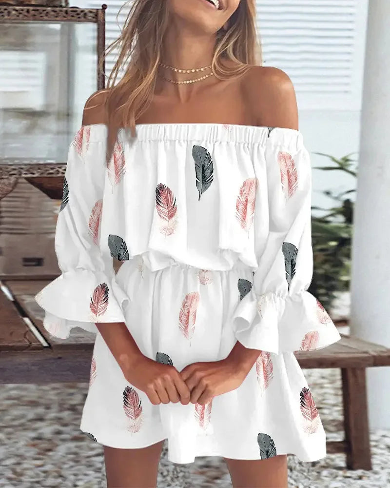 Zemira | Off Shoulder Mini Jurk - Fashion Lab