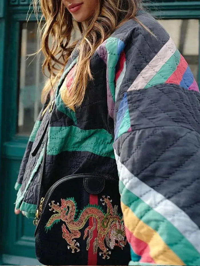 Zeline | Retro Gewatteerde Oversized Jas - Fashion Lab