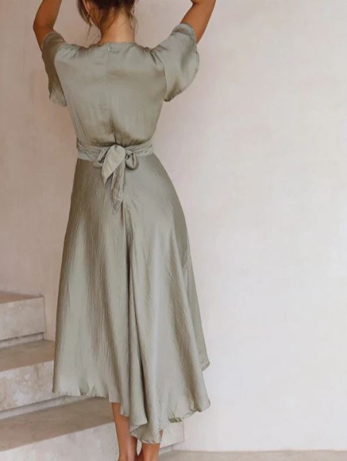 Zyann | Zomer Wikkeljurk Met Split - Fashion Lab