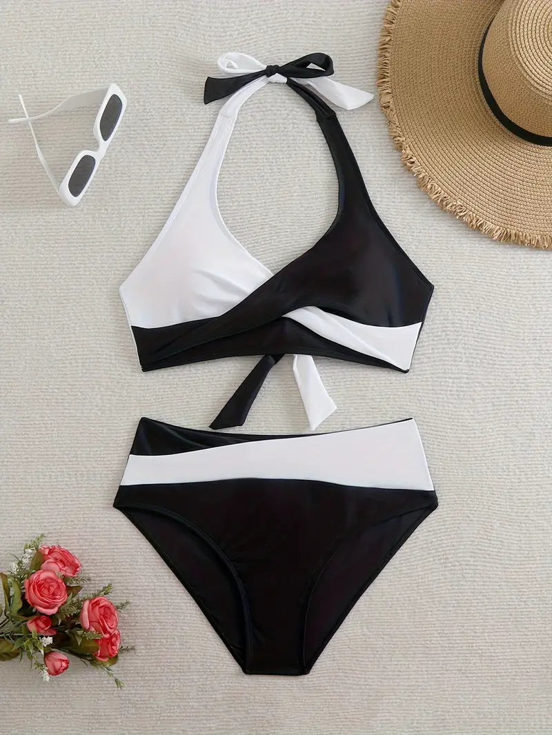 Roselyn | Tweekleurige Bikini Set - Fashion Lab