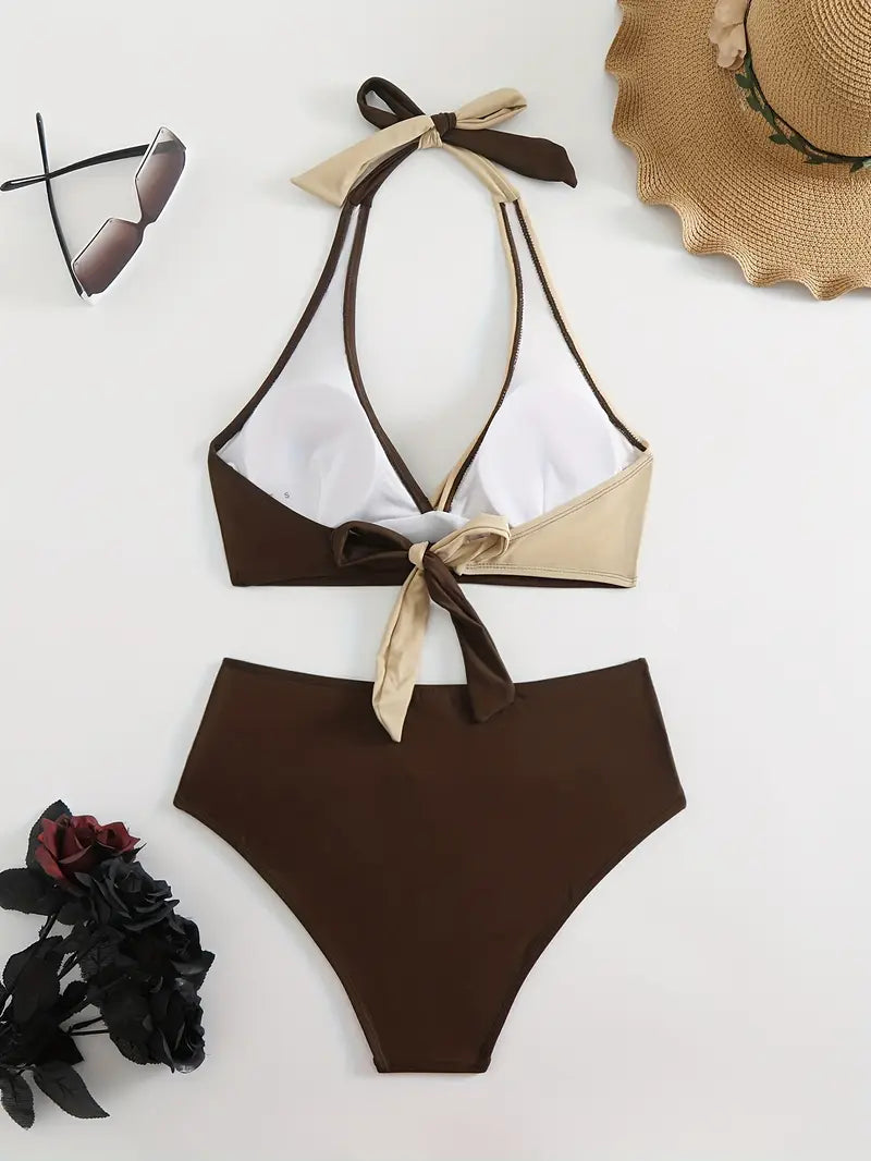 Roselyn | Tweekleurige Bikini Set - Fashion Lab