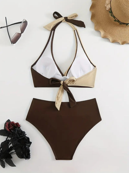 Roselyn | Tweekleurige Bikini Set - Fashion Lab