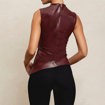 Cara | Burgundy Top - Fashion Lab