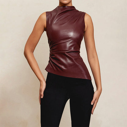 Cara | Burgundy Top - Fashion Lab