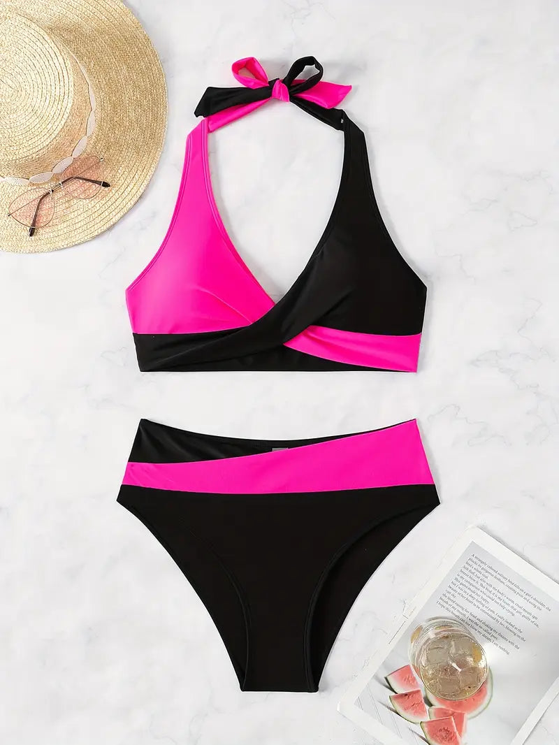 Roselyn | Tweekleurige Bikini Set - Fashion Lab