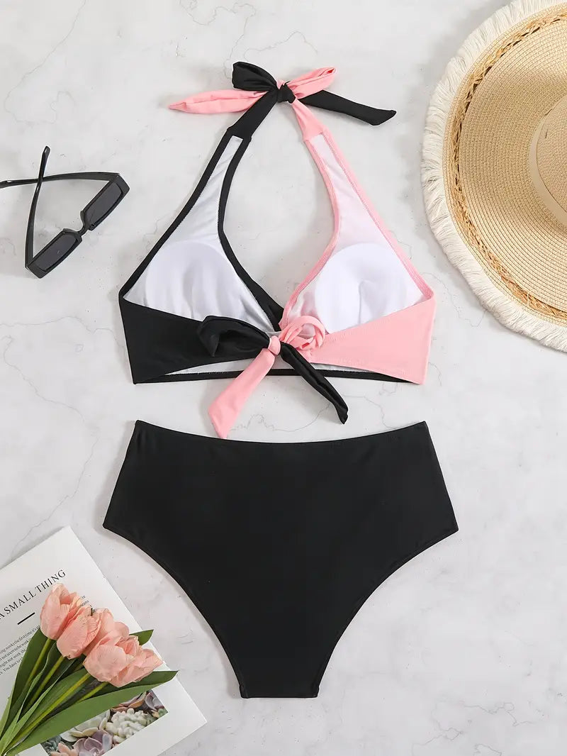 Roselyn | Tweekleurige Bikini Set - Fashion Lab
