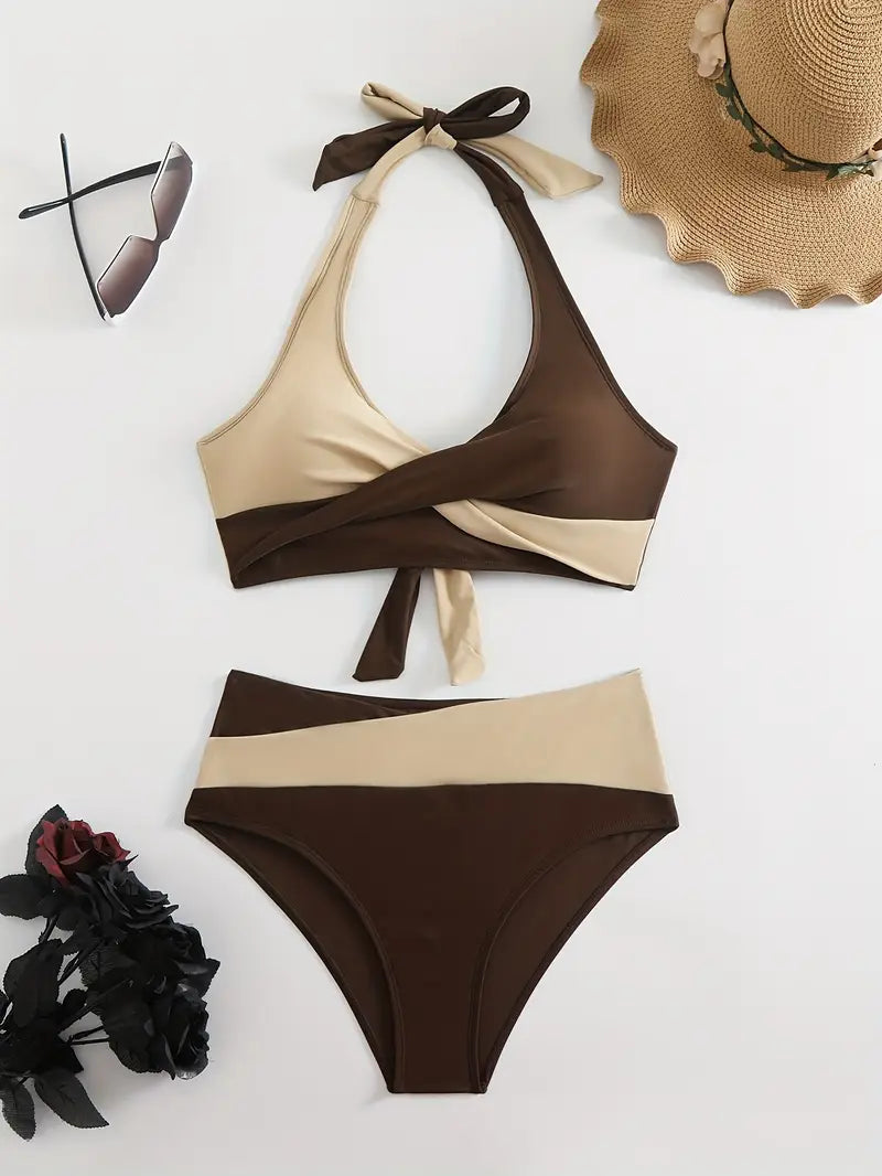 Roselyn | Tweekleurige Bikini Set - Fashion Lab