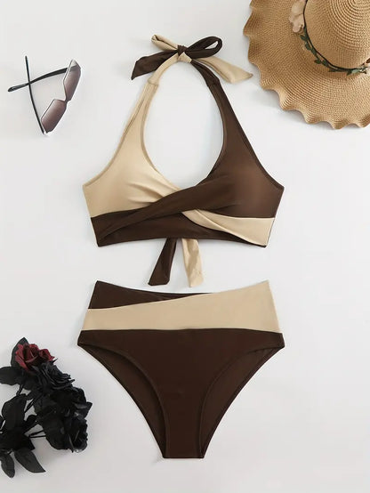 Roselyn | Tweekleurige Bikini Set - Fashion Lab