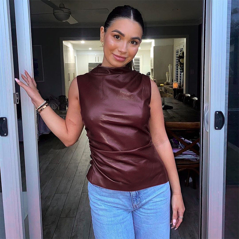 Cara | Burgundy Top - Fashion Lab