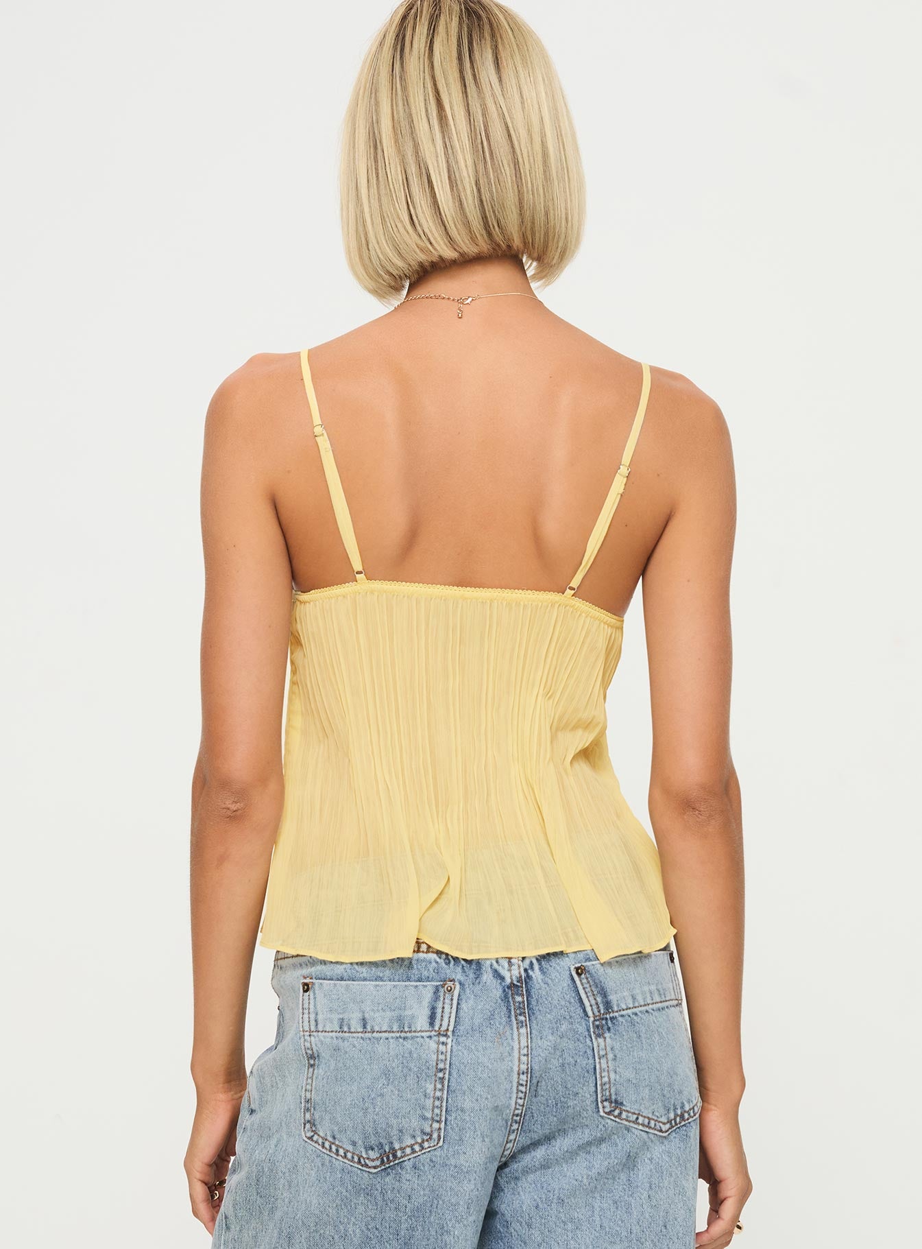 Melany | Pleated Lace Top - Fashion Lab