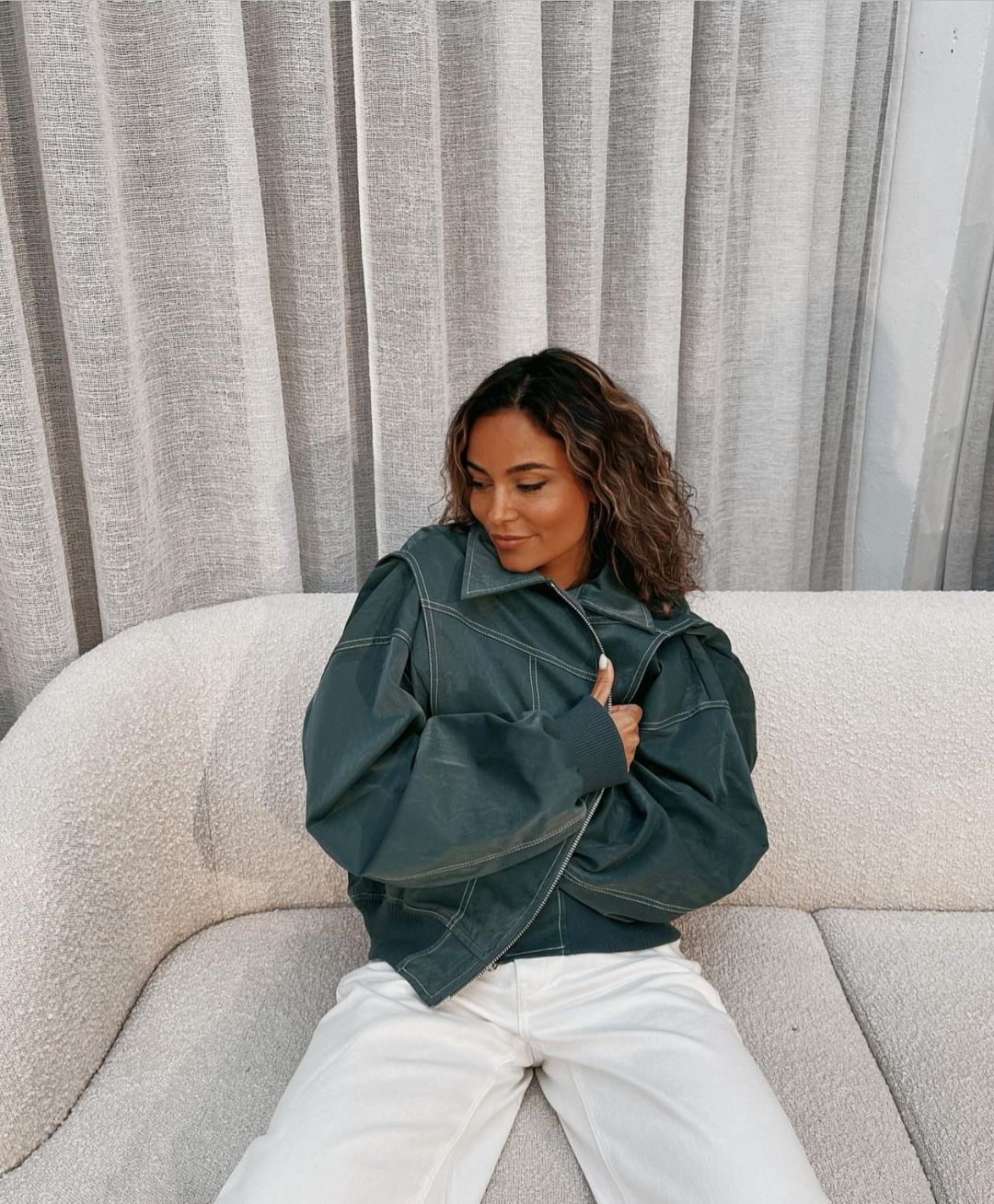 VIVIEN | Oversized leren jas - Fashion Lab