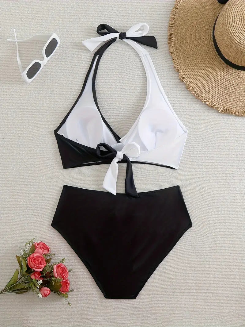 Roselyn | Tweekleurige Bikini Set - Fashion Lab