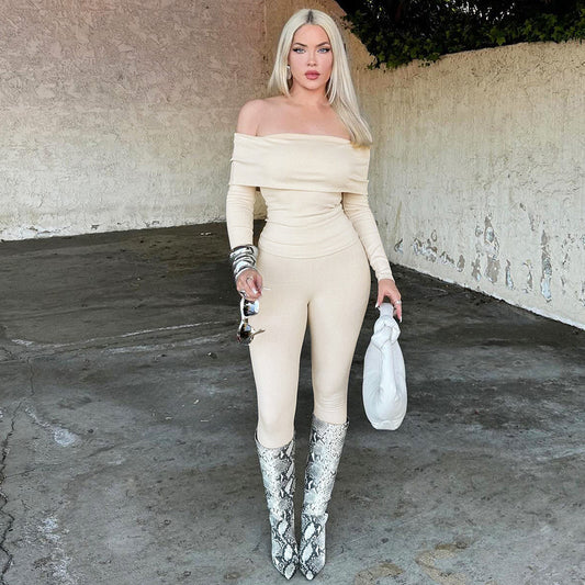 Vanna | Off-shoulder Tweedelige Set - Fashion Lab