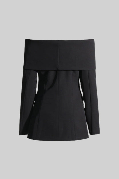 Verona | Off-Shoulder Blazer Top - Fashion Lab