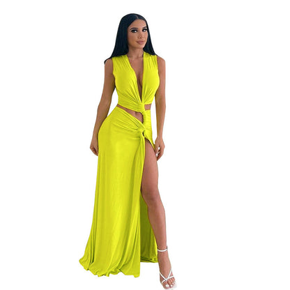 Lydia | Uitgeholde Slanke Lengte Jurk - Fashion Lab
