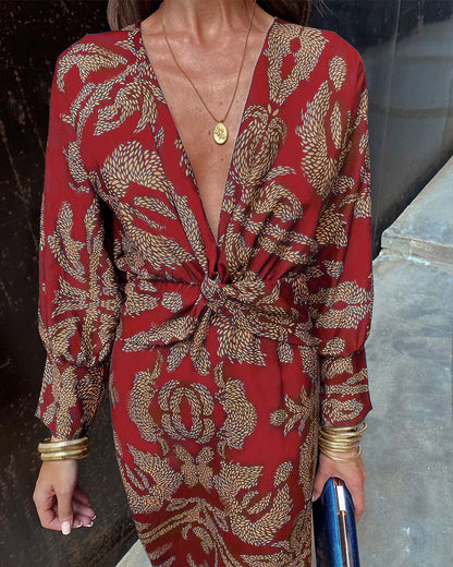 Amyra | Bohemian Print Jurk - Fashion Lab