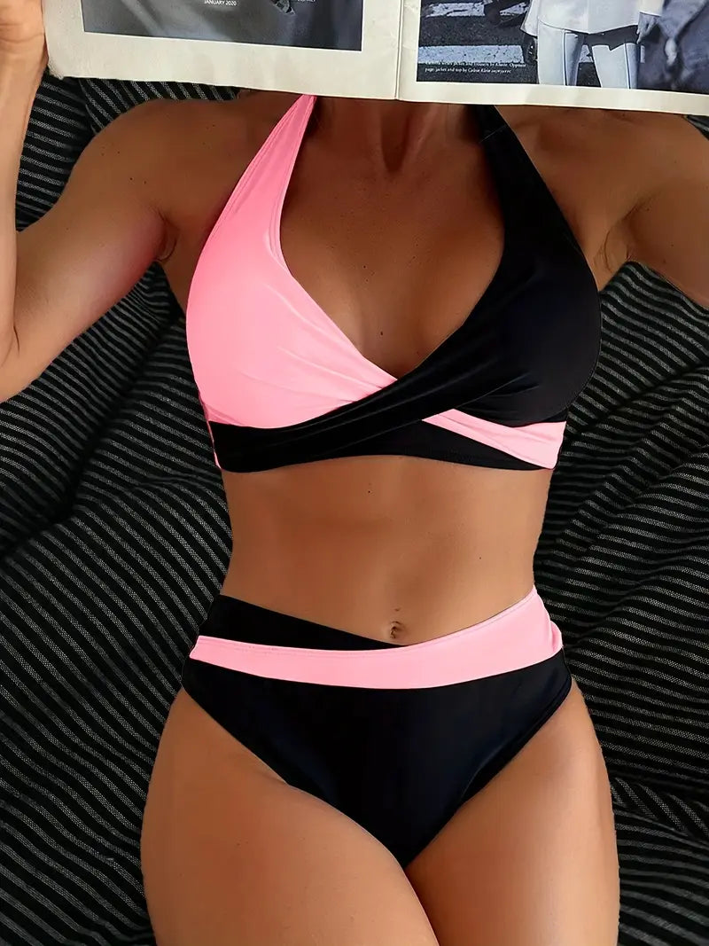 Roselyn | Tweekleurige Bikini Set - Fashion Lab