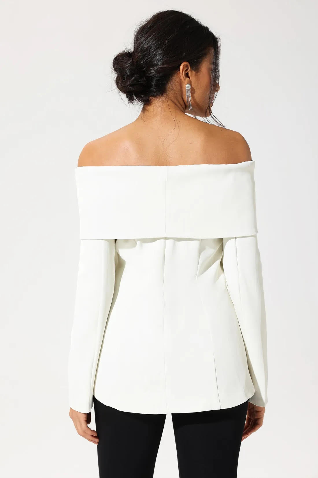 Verona | Off-Shoulder Blazer Top - Fashion Lab