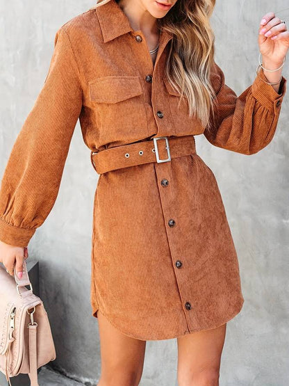 Joan | Corduroy Shirtjurk - Fashion Lab