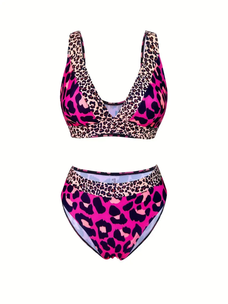 Bailee | Verfijnde Leopard Print Bikini Set - Fashion Lab