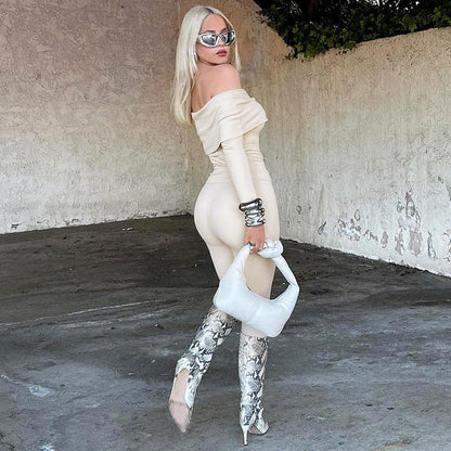 Vanna | Off-shoulder Tweedelige Set - Fashion Lab