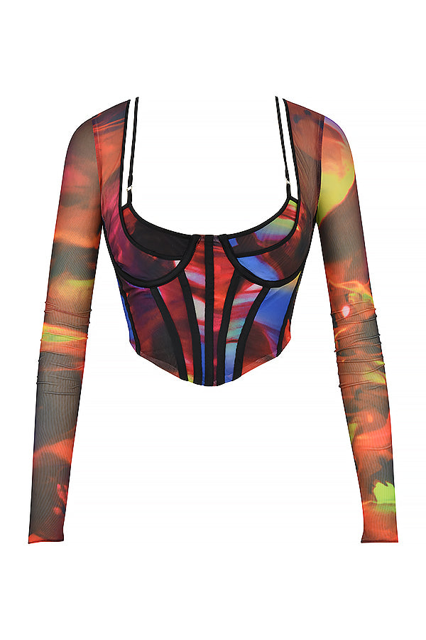 Anja | Artistieke Mesh Korset - Fashion Lab