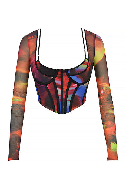 Anja | Artistieke Mesh Korset - Fashion Lab