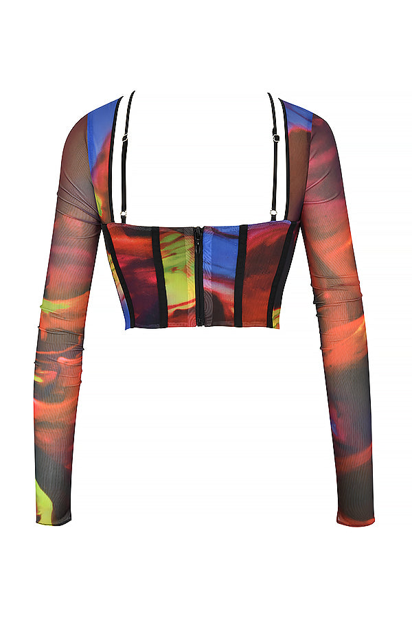 Anja | Artistieke Mesh Korset - Fashion Lab