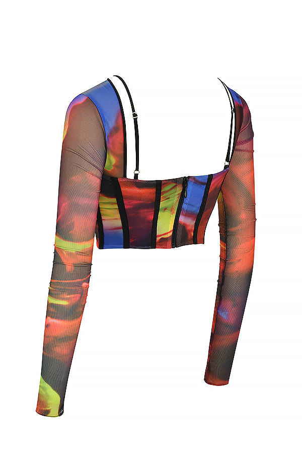 Anja | Artistieke Mesh Korset - Fashion Lab