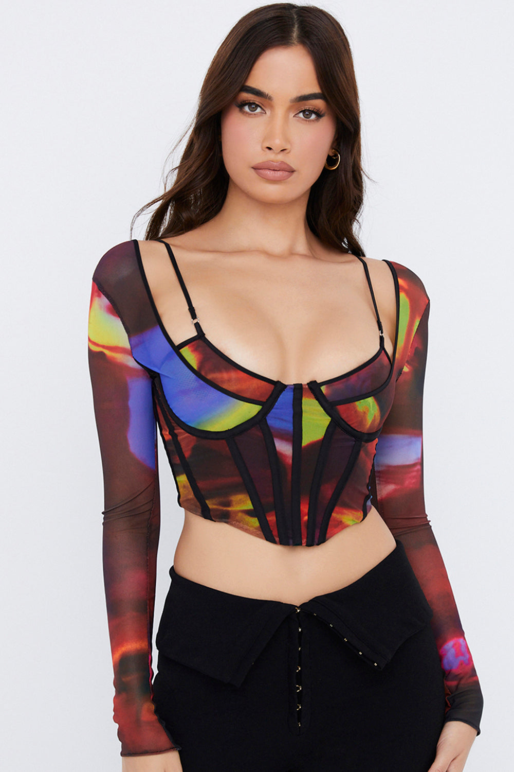 Anja | Artistieke Mesh Korset - Fashion Lab