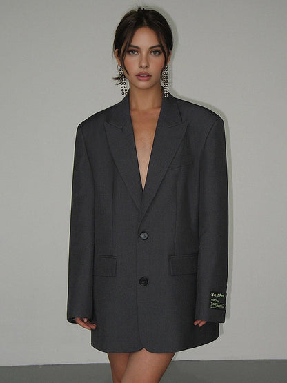 Abby | Oversized Blazer Jurk - Fashion Lab