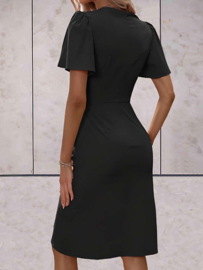 Fallon | Elegant Wrap Dress - Fashion Lab