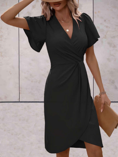 Fallon | Elegant Wrap Dress - Fashion Lab